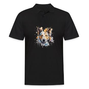 Bouvier australien - Polo Homme - noir - Devant - Kai (181cm)