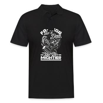 FA-THOR comme un père juste un Viking beaucoup plus puissant - Polo Homme - noir - Devant - Kai (181cm)