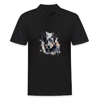 Kelpie australien - Polo Homme - noir - Devant - Kai (181cm)