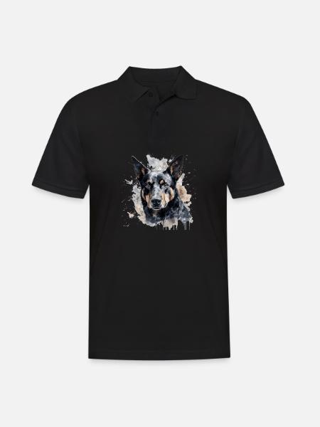 Australian Kelpie - Men's Polo Shirt - black