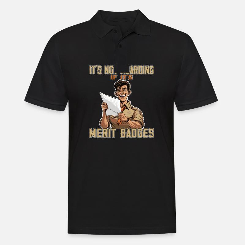 Camping Scoutmaster - Funny Scout Leader - Männer Poloshirt - Schwarz
