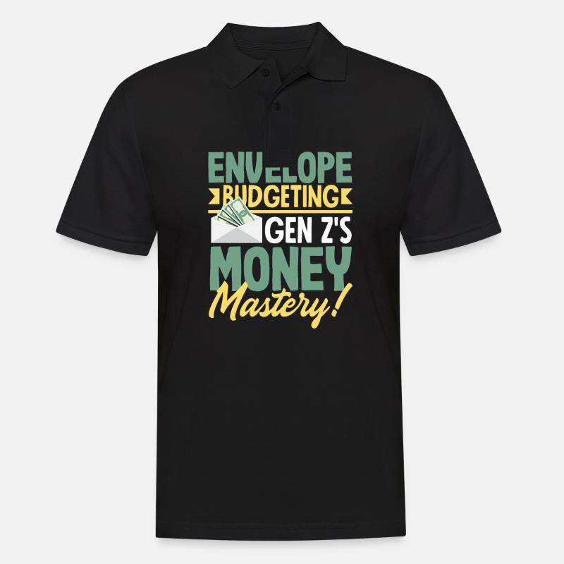 Envelope Budgeting - Money Mastery - Männer Poloshirt - Schwarz