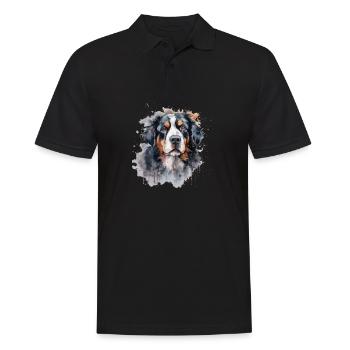 Bouvier bernois - Polo Homme - noir - Devant - Kai (181cm)