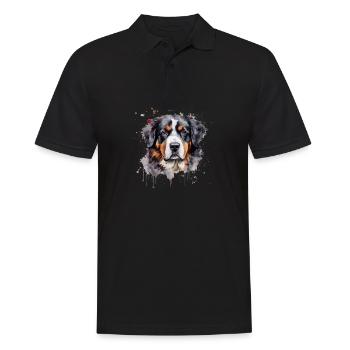 Bouvier bernois - Polo Homme - noir - Devant - Kai (181cm)