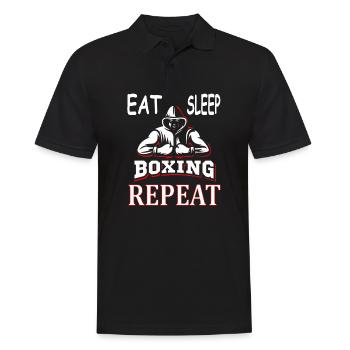 Boxing Boxing Match Boxing Trainer Boxer K.O. Gift Idea - Men's Polo Shirt - black - Front - Kai (181cm)
