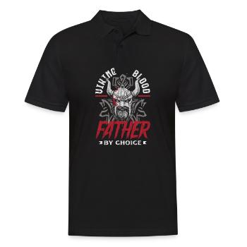 Viking by Blood, Father by Choice Father's Day - Männer Poloshirt - Schwarz - Vorne - Kai (181cm)