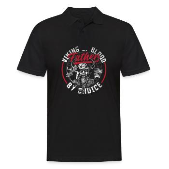 Viking by Blood, Father by Choice Father's Day - Männer Poloshirt - Schwarz - Vorne - Kai (181cm)
