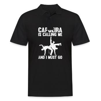 La Capoeira m’appelle et je dois y aller - Polo Homme - noir - Devant - Kai (181cm)