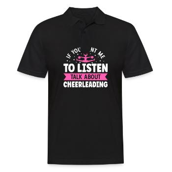 Si vous voulez que je parle de cheerleading - Polo Homme - noir - Devant - Kai (181cm)