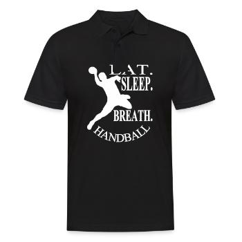 Handball Play Handball Joueur Idée cadeau - Polo Homme - noir - Devant - Kai (181cm)