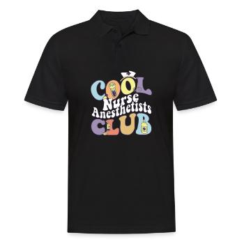 Cool Nurse Anesthetists Club Anesthesiologist - Men's Polo Shirt - black - Front - Kai (181cm)