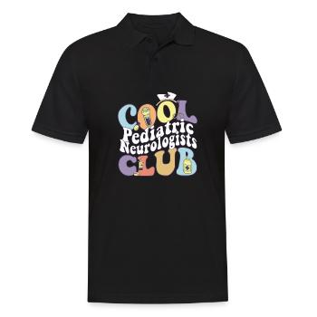 Cool Pediatric Neurologists Club Pedia Squad - Men's Polo Shirt - black - Front - Kai (181cm)