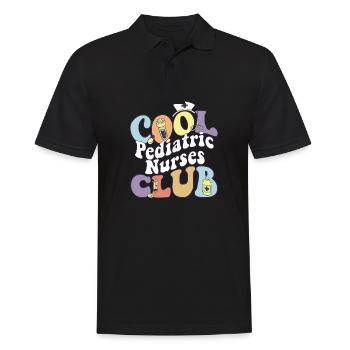 Cool Pediatric Nurses Club Pedia Squad Pediatrist - Männer Poloshirt - Schwarz - Vorne - Kai (181cm)