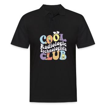 Cool Radiologic Technologists Club Rad Tech Squad - Men's Polo Shirt - black - Front - Kai (181cm)