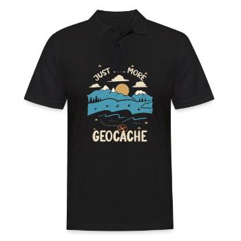 Juste une géocache Geocahing Geocahing de plus - Polo Homme - noir - Devant - Kai (181cm)