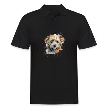 Bolonka Zwetna - Männer Poloshirt - Schwarz - Vorne - Kai (181cm)