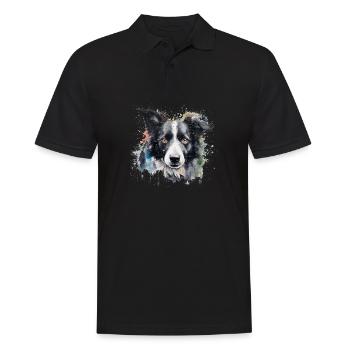Border Collie - Polo Homme - noir - Devant - Kai (181cm)