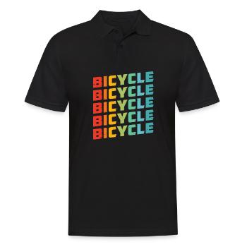 Racer - Men's Polo Shirt - black - Front - Kai (181cm)