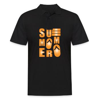 Summer - Men's Polo Shirt - black - Front - Kai (181cm)