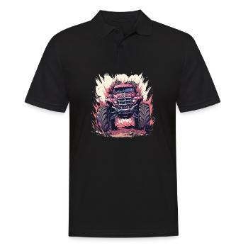Monstertruck - Männer Poloshirt - Schwarz - Vorne - Kai (181cm)