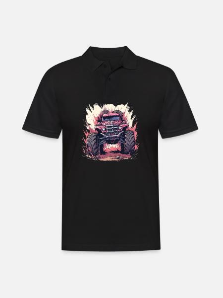Monster truck - Men's Polo Shirt - black
