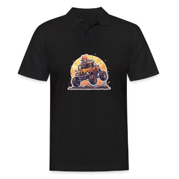 Monstertruck - Männer Poloshirt - Schwarz - Vorne - Kai (181cm)