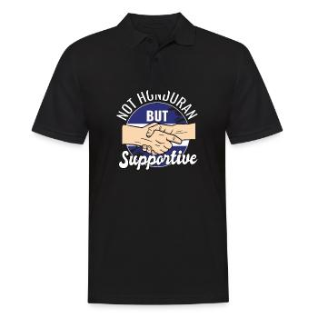 Pas hondurien mais un voyageur de campagne solidaire - Polo Homme - noir - Devant - Kai (181cm)