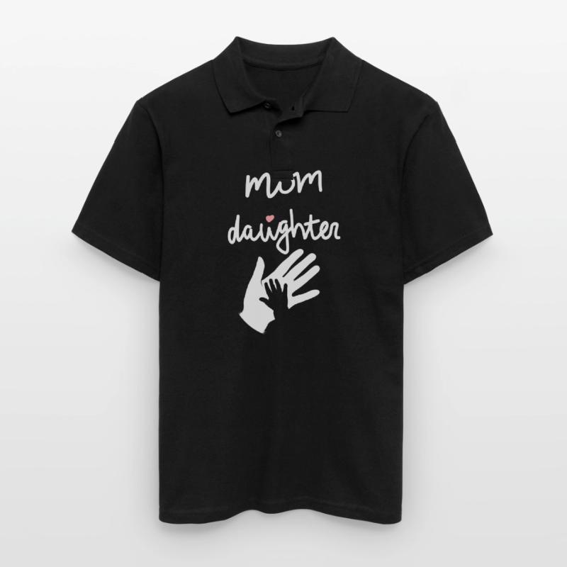 Mutter Tochter Muttertag feiern Mama Geschenkidee Männer Poloshirt