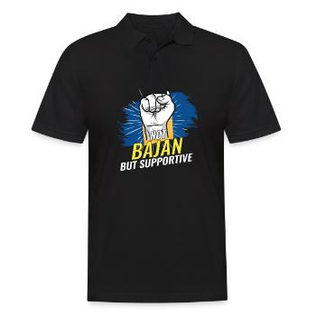 Pas Bajan mais un pays de soutien de la Barbade - Polo Homme - noir - Devant - Kai (181cm)