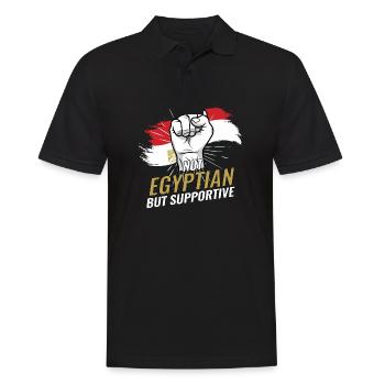 Pas égyptien mais favorable à l’Égypte Pays drapeau - Polo Homme - noir - Devant - Kai (181cm)