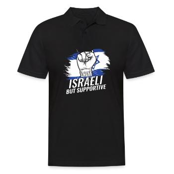Pas israélien mais un pays de drapeau israélien favorable - Polo Homme - noir - Devant - Kai (181cm)