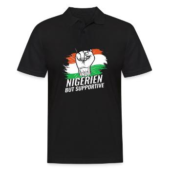 Pas le Nigeria, mais le Niger qui soutient le pays du drapeau du Niger - Polo Homme - noir - Devant - Kai (181cm)