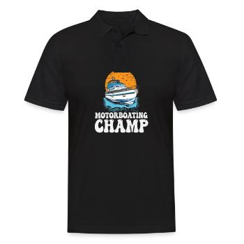 Ponton Lac Life Boat Parade Champ Motoboating - Polo Homme - noir - Devant - Kai (181cm)