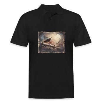 Usa Amerika Fahne Vintage Amerika Flagge - Männer Poloshirt - Schwarz - Vorne - Kai (181cm)
