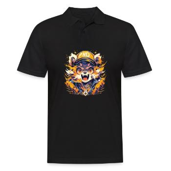 Panda Panda Ours Pandbaby Pandas - Polo Homme - noir - Devant - Kai (181cm)