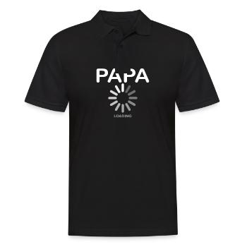 Grossesse 2024 - Futur père - Papa - Polo Homme - noir - Devant - Kai (181cm)