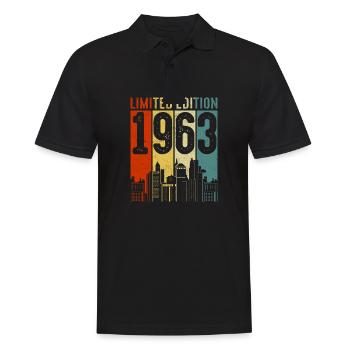 Geschenk 60. Geburtstag - Männer Poloshirt - Schwarz - Vorne - Kai (181cm)