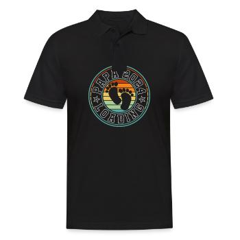 Father-to-be - Dad 2024 loading - Men's Polo Shirt - black - Front - Kai (181cm)