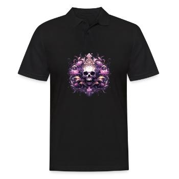 Skull Skull Skulls Skull Skeleton - Men's Polo Shirt - black - Front - Kai (181cm)