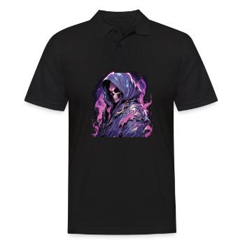 Skull Skull Skulls Skull Skeleton - Men's Polo Shirt - black - Front - Kai (181cm)