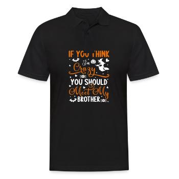 Halloween T-Shirt. Halloween Hoodie. Halloween - Men's Polo Shirt - black - Front - Kai (181cm)