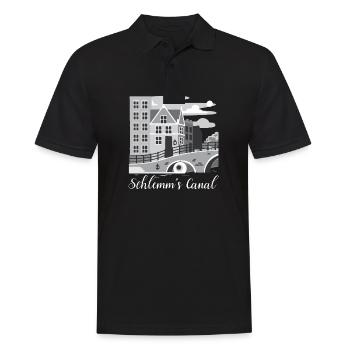 Funny Optometrist Opthalmologist Quote Schlemm's - Men's Polo Shirt - black - Front - Kai (181cm)