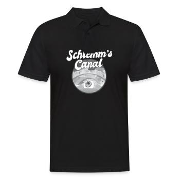 Schlemm's Canal Funny Optometrist Pun Eye - Men's Polo Shirt - black - Front - Kai (181cm)