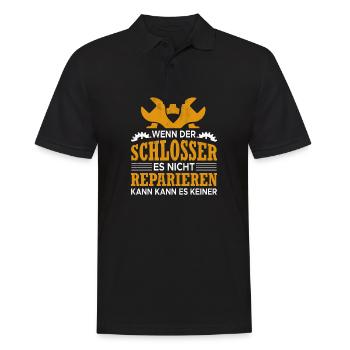 reparieren Schlosser Geschenkidee - Männer Poloshirt - Schwarz - Vorne - Kai (181cm)