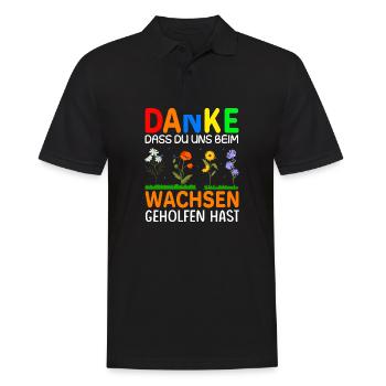 Erzieherin Kindergarten Abschiedsgeschenkidee - Männer Poloshirt - Schwarz - Vorne - Kai (181cm)