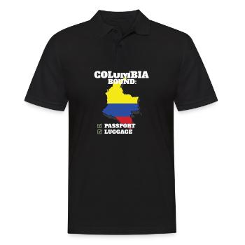 Colombie Bound Country Travel Drapeau colombien - Polo Homme - noir - Devant - Kai (181cm)