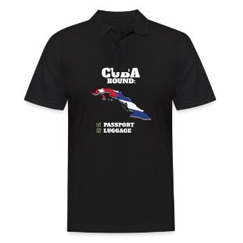 Cuba Bound Country Travel Vacances drapeau cubain - Polo Homme - noir - Devant - Kai (181cm)