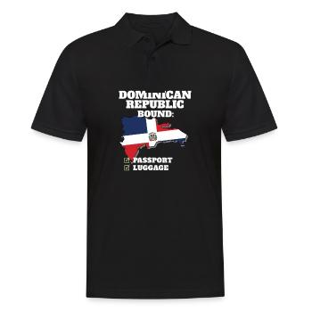 Dominican Republic Bound Country Travel Dominican - Männer Poloshirt - Schwarz - Vorne - Kai (181cm)