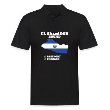 El Salvador Bound Country Travel Drapeau salvadorien - Polo Homme - noir - Devant - Kai (181cm)
