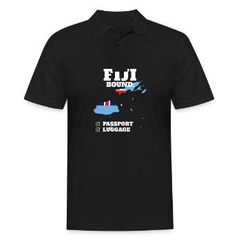 Fidji Bound Country Travel Vacances drapeau fidjien - Polo Homme - noir - Devant - Kai (181cm)
